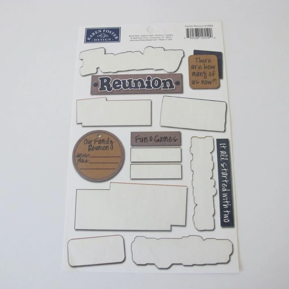 Scrapbooking Sticker Bundle For Paper Crafts Family Home Memories (New & Used)